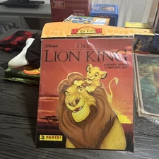 NEW COMPLETE SET UNOPENED Disney Lion King Album & Stickers Panini Make A Offer!