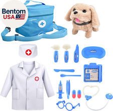 Doctor Kit for Toddlers 3-5 Doctors Play Set Toddler Girl Dog Puppy Vet Kit Kids