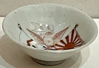 WW2 Imperial Japanese Navy Military Sake Cup Meiji period Golden Kite Army