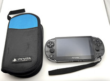 SONY PS VITA CONSOLE BLACK PLAYSTATION SYSTEM PCH1103 3G WI-FI OLED SCREEN RARE!