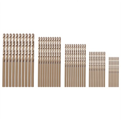 2X(50 Stücke Drill Force Werkzeug M35  Bohrer Satz, Hss-Co Bohrer Satz 1-3 8646
