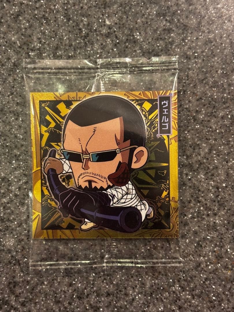One Piece Niformation Great Pirate Sticker Wafer Vergo