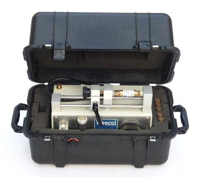 VGC WESCOL PV-GD FLAME STOP TYPE 83 FLASHBACK ARRESTOR TESTING ARC WELD MACHINE