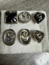 Vintage Button Covers, NONY of New York, Set of 6