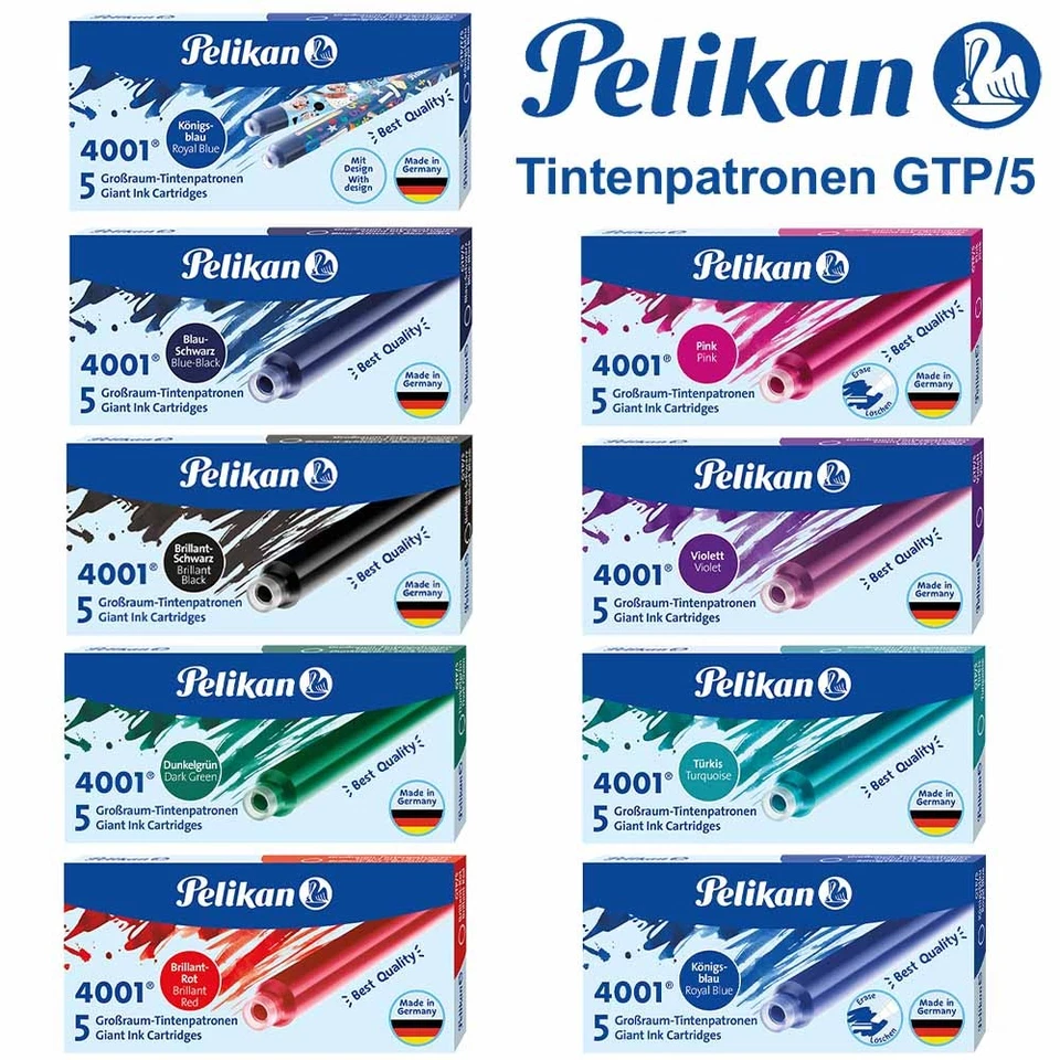 Pelikan Großraumtintenpatronen GTP/5 Tinte 4001 Füllerpatronen lang Pelikan Shop