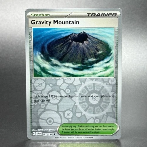Pokemon Scarlet & Violet: Surging Sparks #177/191 Gravity Mountain Reverse Holo
