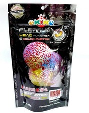 3 x Okiko Platinum Flowerhorn Fish Food Head Huncher 100 g each  Pack of 3 