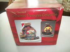 MUSICAL SANTA WORKSHOP SNOW GLOBE -CHRISTMAS TREASURES COLLECTION