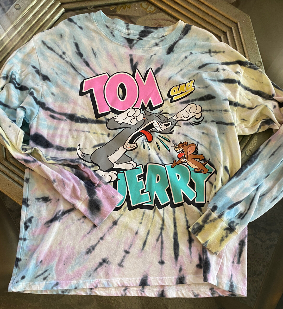 tom and jerry tie dye shirt