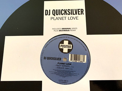 DJ Quicksilver  *** Planet Love 12'' Trance Record. NM condition.