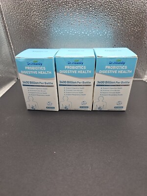 Dr. Healdy Probiotics Digestive Health, 3600 Billion Per Bittle, 60 Capsule X3 