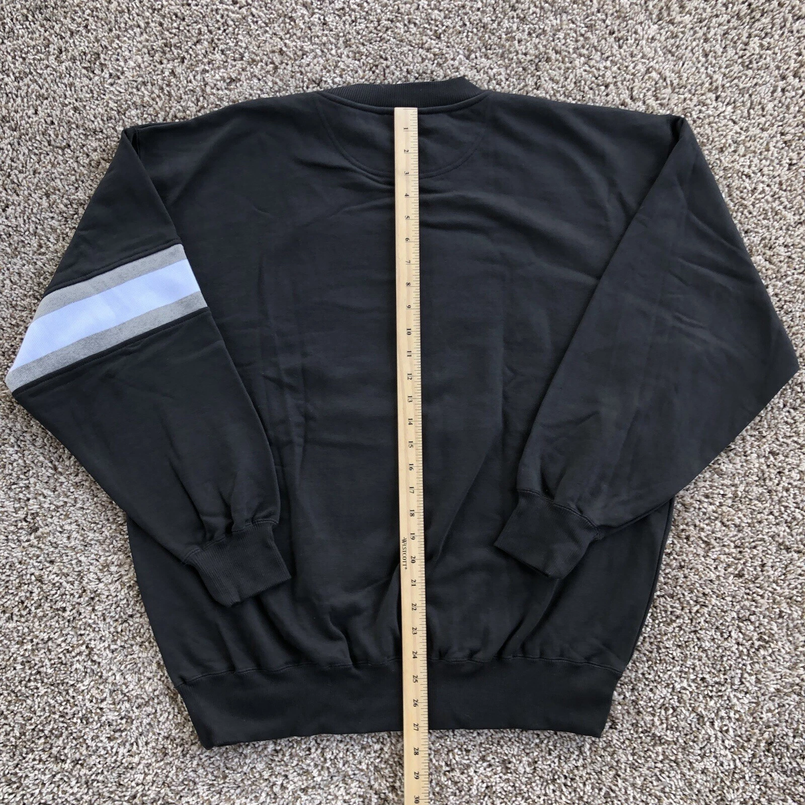 COACH Felpa pullover ricamata Colorado Buffaloes taglia L nera girocollo Y2K usata in ottime condizioni