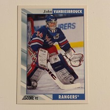 1992-93 Score - #160 John Vanbiesbrouck