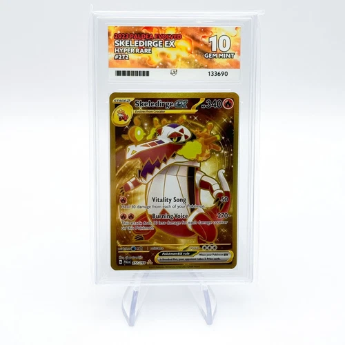 Pokémon Paldea 272/193 skeledirge ex ACE grade 10