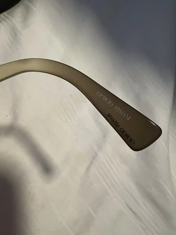 Auténticas gafas de sol vintage Giorgio Armani 653/C pedrería color topo Foto 3 de 4