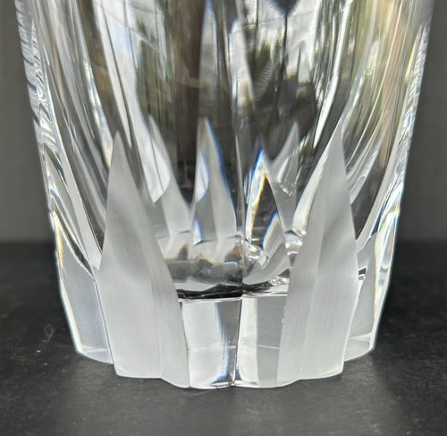 Mikasa Flame D'amore Crystal (4) Executive Double Old Fashioned Glasses 4 3/8" - Picture 6 of 11