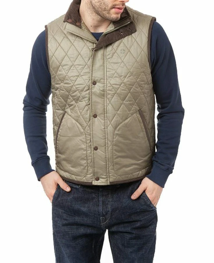 Timberland mens skye peak clearance thermofibre quilted vest black