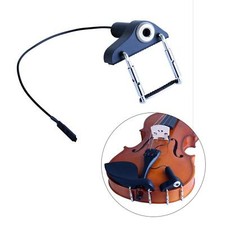 Piezo Contact Microphone Pickup Violin Pickup for Banjo Mandolin (Black)