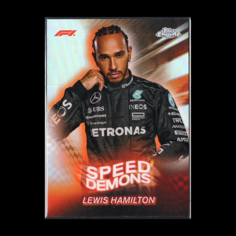 2024 Topps Chrome Formula 1 LEWIS HAMILTON #SD-6 Speed demons - Image 3 of 4