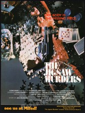 THE JIGSAW MURDERS__Original 1988 Trade AD promo__CHAD EVERETT__MICHELLE JOHNSON