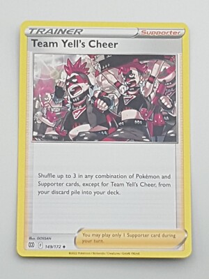 Pokémon TCG Einzelkarte Team Yell´s Cheer bespielt