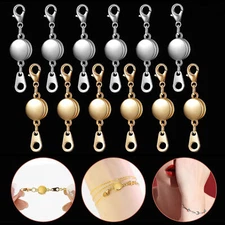 1-5pcs Round Lobster Clasp Magnetic End Clasp Connectors Jewelry Making DIY