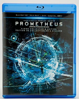 Prometheus (3D Blu-ray, Blu-ray, DVD, 2012)