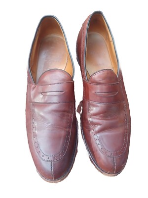 Allen Edmonds Men's Brown Shose Glenfield Penny SLoafer 10.5 B Man Dress Shoes