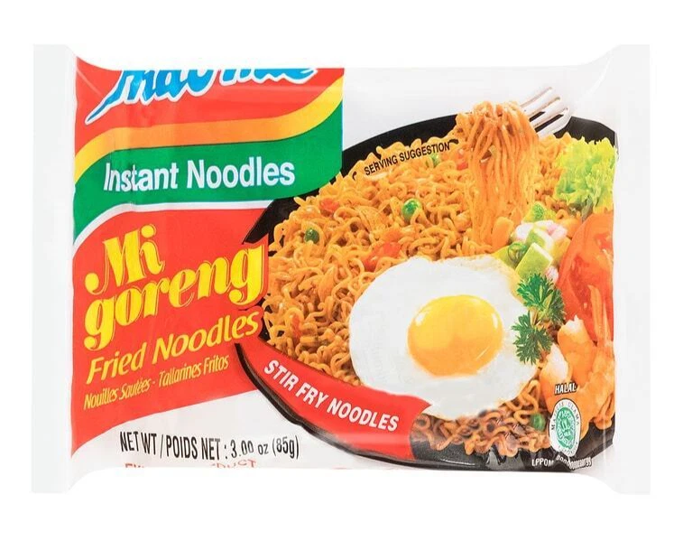 10 Pack Indomie Indonesian Mi Goreng Instant Stir Fried Noodles Original 85g