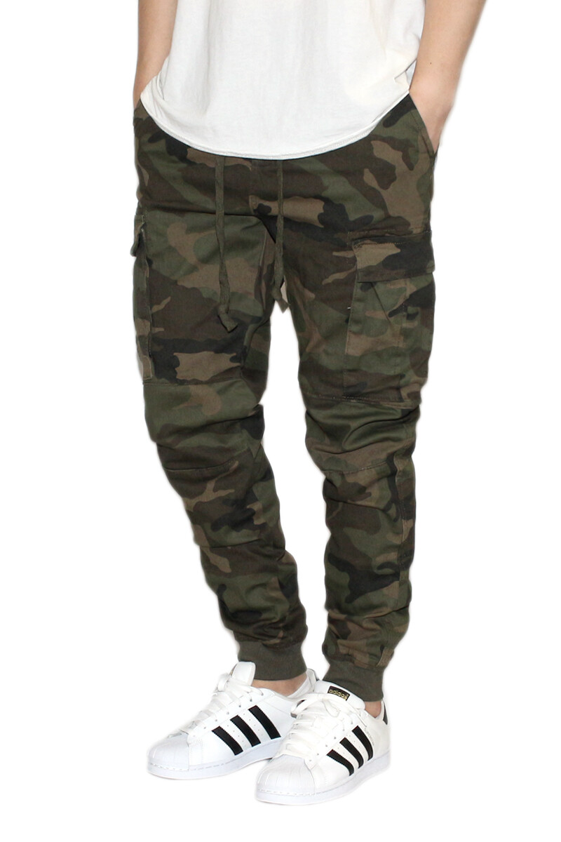 MEN'S NEW SOLID & CAMO CARGO TWILL STRETCH JOGGER PANTS(S-5XL) *4
