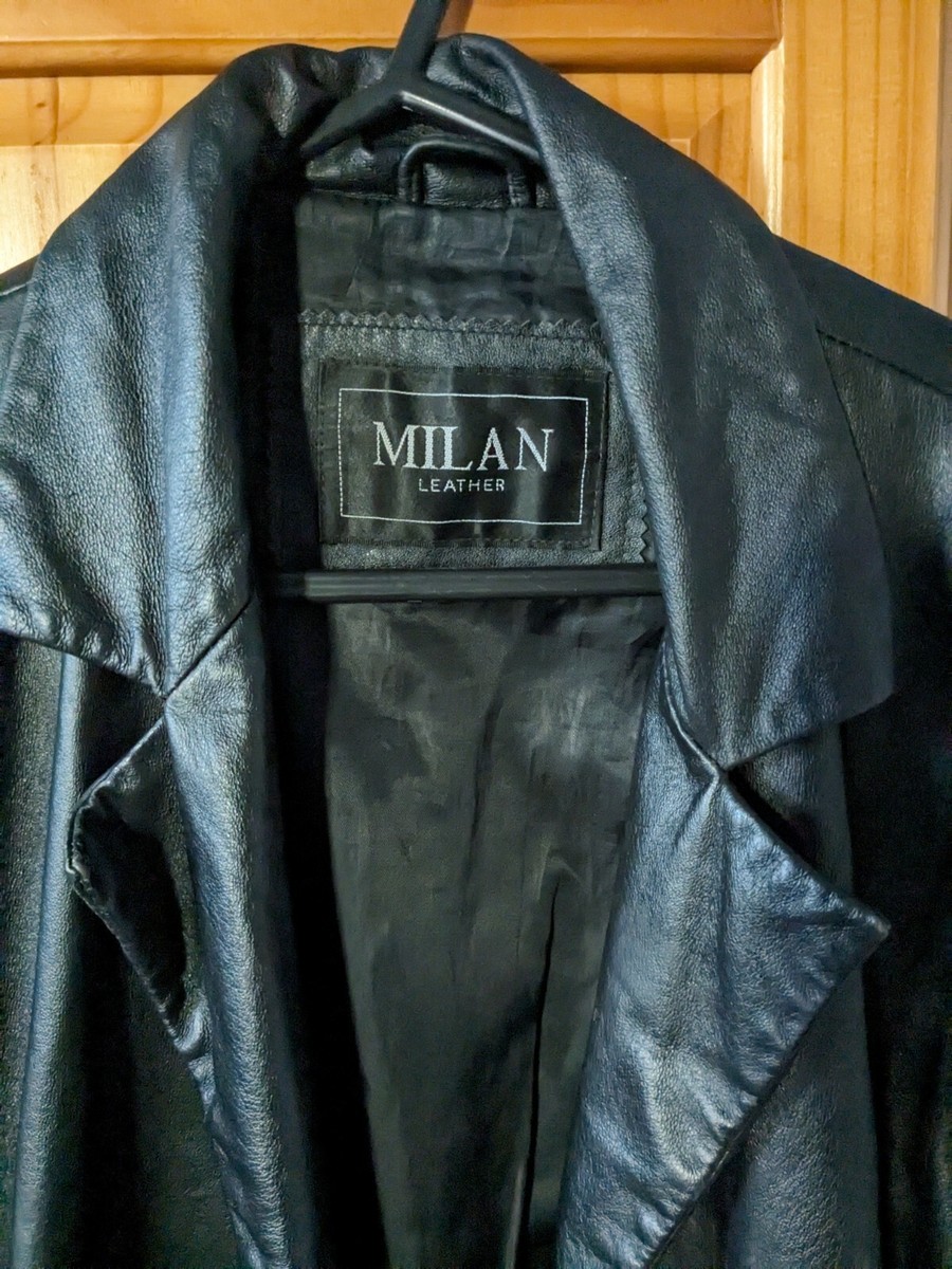 milan leather jacket | eBay