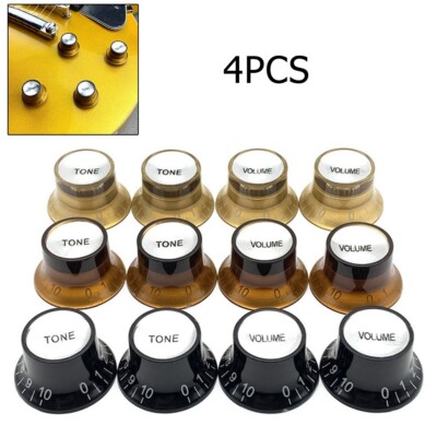 Zylinderhut für E-Gitarre/2 Lautstärke- & 2 Tonknöpfe/für Gibson EPI LP ST/Gitarren.