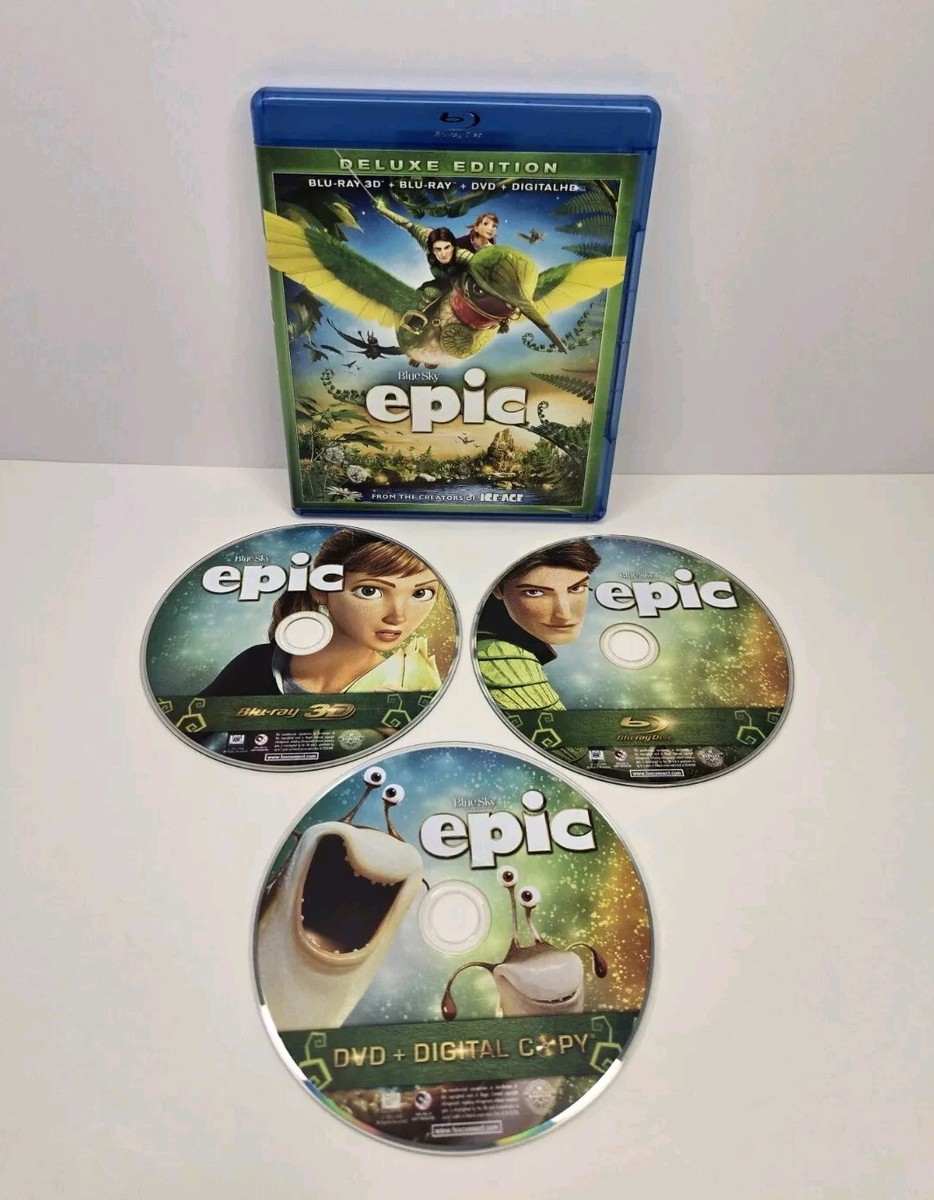 Epic (2013) Blu-ray 3D + Blu-ray + DVD 3-Disc Set Deluxe Edition