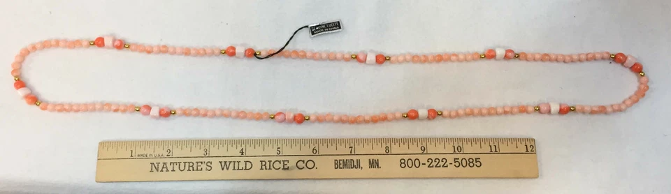 Orange Necklaces Genuine Lucite & Plastic Beads Lot 3 Gold Tone Metal White - Image 4 of 4