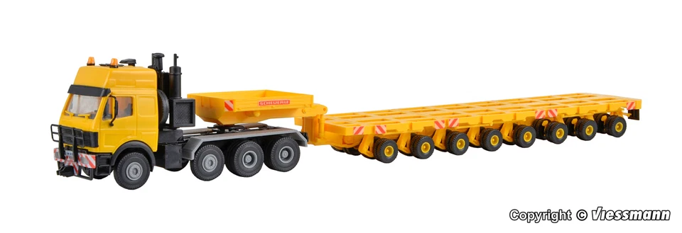 Kibri H0 13552 - H0 MB Sk Con Scheuerle Plattformtieflader Merce Messeangebot - Immagine 2 di 3