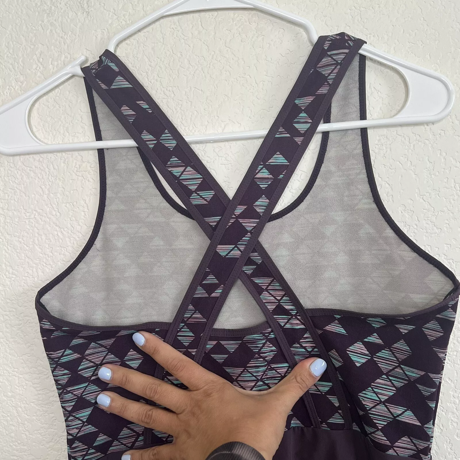 smartwool willow lake geometric wool cross back athleisure 