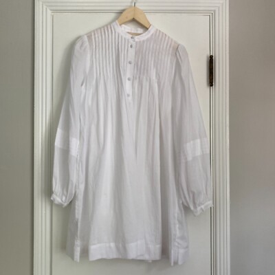 NWT Michael Kors Women's Cotton Lawn Dress Long Sleeve