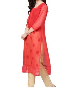embroidered georgette kurtis