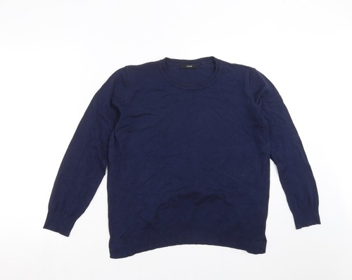 George Damen blau Viskosemischung Pullover Größe 14