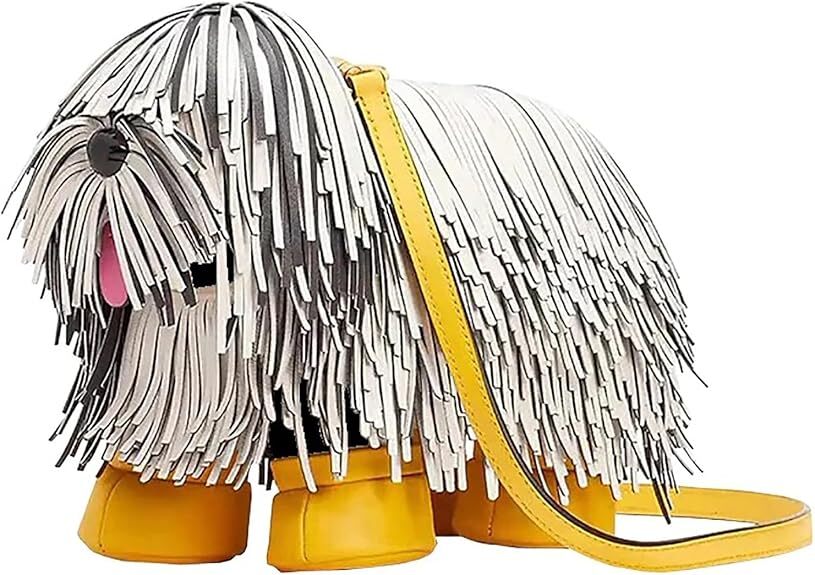 Shoulder Bag Cartoon Dog Shape Fringe Purses and Handbags Hobo Bag Crossbody Bag-image