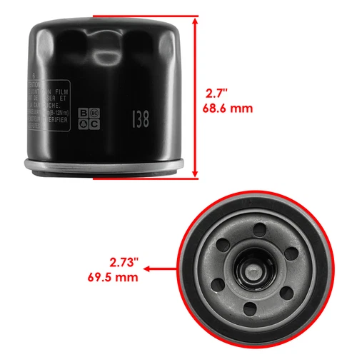 Two Oil Filter for Arctic Cat 1000 Thundercat Mudpro TRV Prowler Mud LTD GT XT - Bild 2 von 7