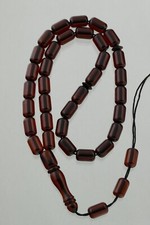 Islamic 33 Barrel Shape Prayer Beads Genuine BALTIC AMBER TASBIH 15.4g 211215-9
