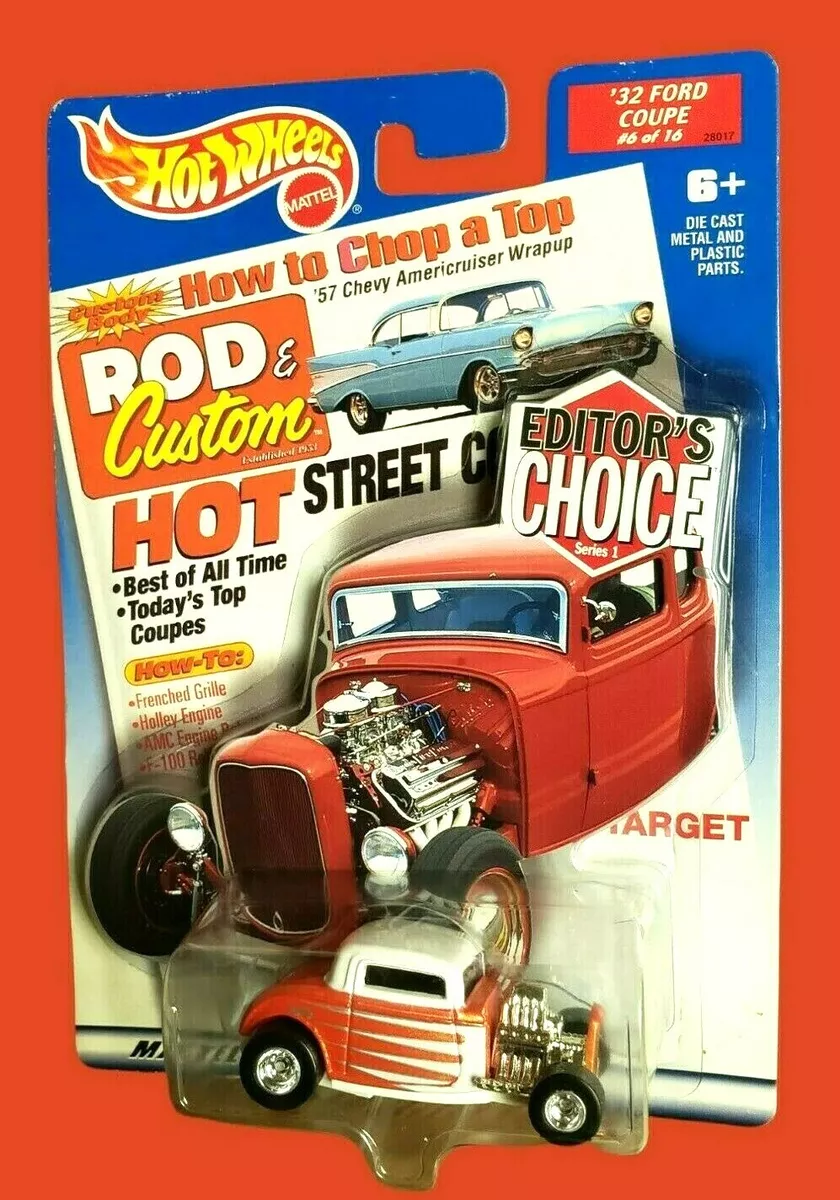 VTG. 2000 Hot Wheels 32 FORD COUPE Red White Editor s Choice 1 64 Real Riders