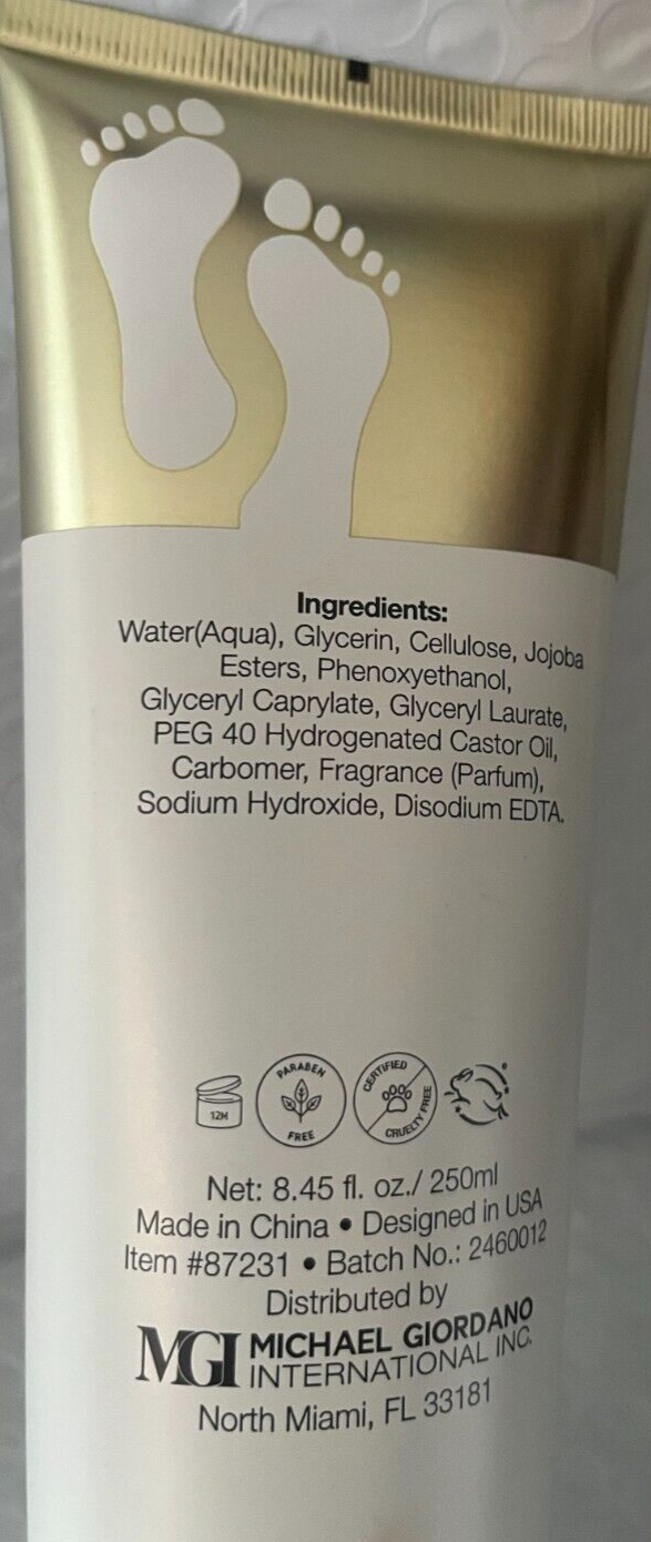 ELMTREE &YORK FOOT SCRUB EXFOLIATING CREAM LEMON CITRUS HYDRATE,HEAL8