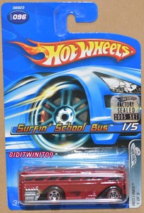 hot wheels surfin school bus value