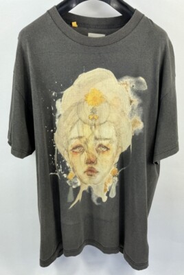 GALLERY DEPT - PORTRAIT 'ALONE IN SILENCE' PRINT T-SHIRT SIZE: XL