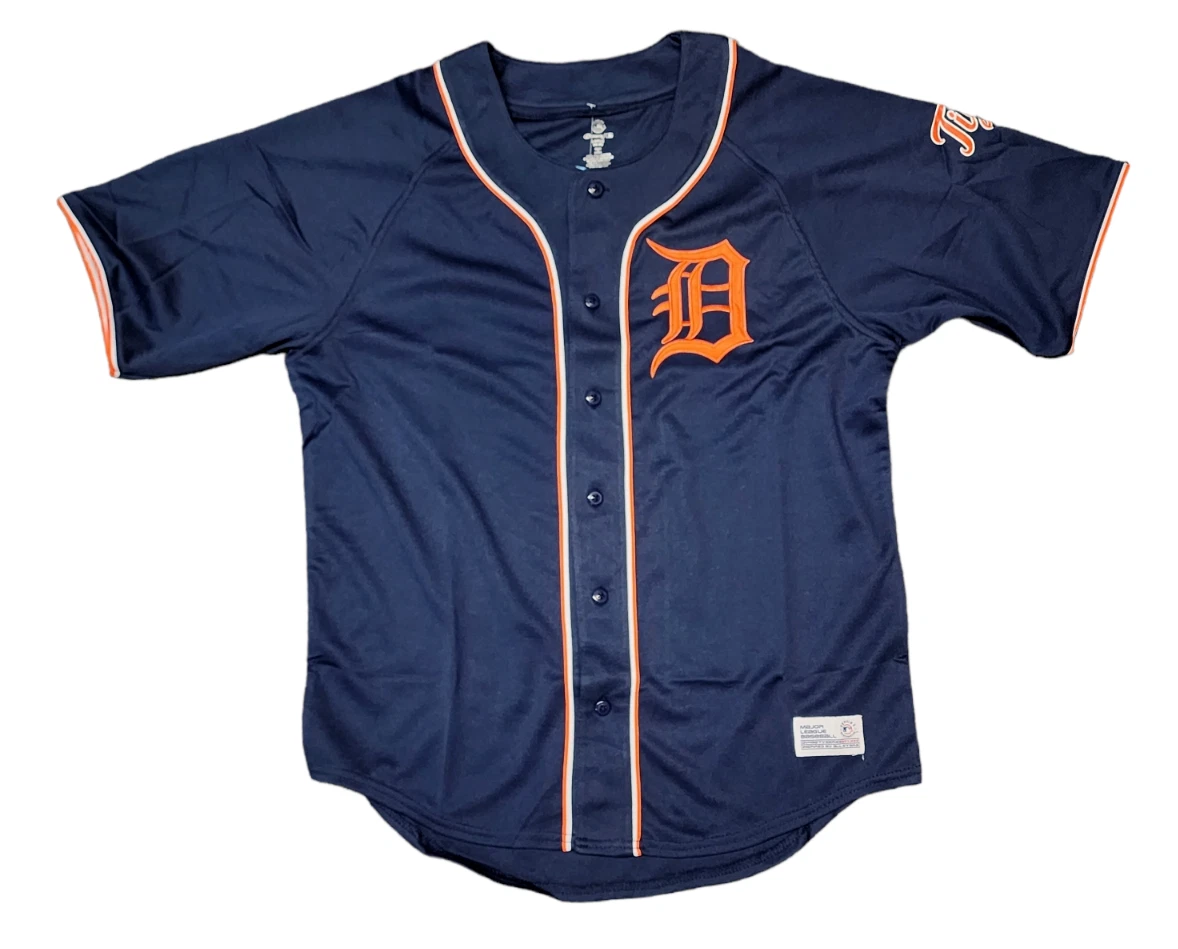 Dynasty MLB Detroit Tigers Blue Men's Baseball Jersey New