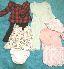 Baby Girl Clothing 9 Piece Lot Size 6-12 Months Summer  Fall Excellent Conditio