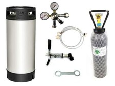 NC Keg 19 Liter mit Zapfset komplett Ball Lock Hobbybrauer Zapfanlage
