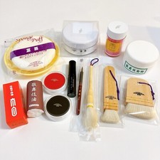 Geisha, Maiko or Kabuki White Oshiroi Shiro-Nuri 14 Item Professional Makeup Set
